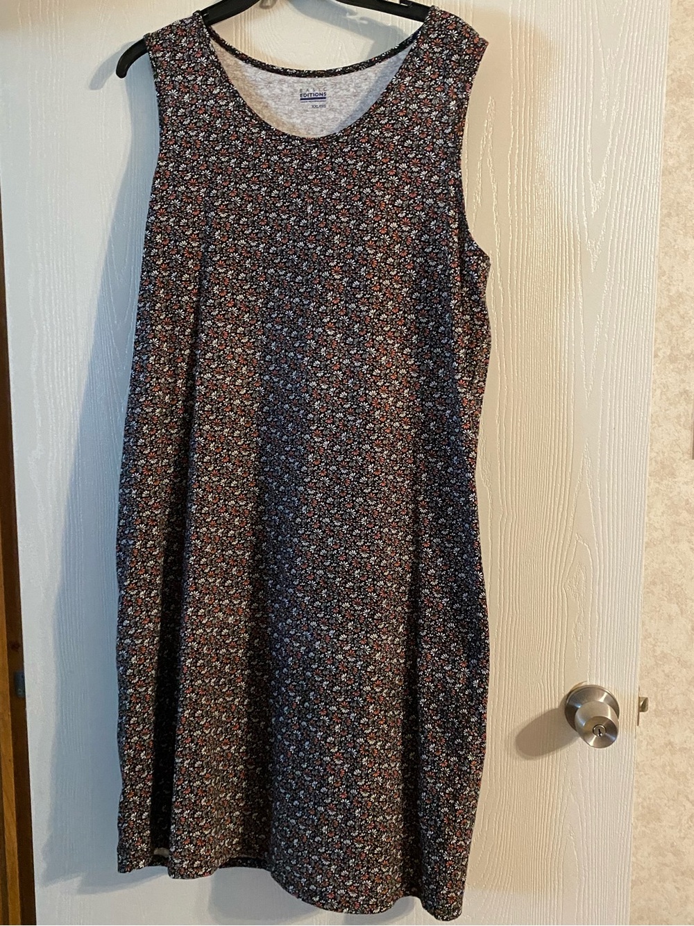Basic Editions  Sleeveless Floral A-Line Dress